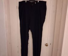 Black bootcut trousers