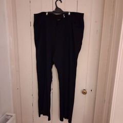 Black bootcut trousers