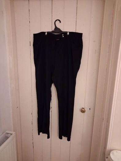 Black bootcut trousers