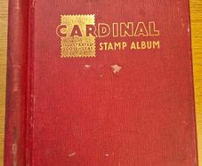 Old stamp album cardinal first edition
