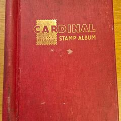 Old stamp album cardinal first edition