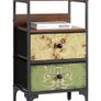Bedside Table with 2 Drawers Image 7