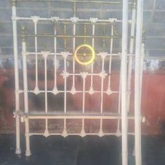 Brass iron victorian bed