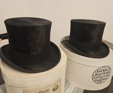 Vintage Antique Silk Top Hats Lock and Co London and Henry Heath