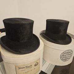 Vintage Antique Silk Top Hats Lock and Co London and Henry Heath