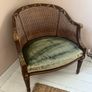 Antique Cane Back Tub Armchair / Occasional Chair Image 3