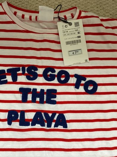 Zara t shirt brand new