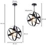 Black Industrial Ceiling Lights | Ceiling Light | Ceiling Light Fitting Round Pendant Lighting Ceiling | Retro Chandeliers Ceiling Light E27 Bulb For Living Room Hallway Kitchen Bedroom Lighting (FREE POSTAGE) Image 5