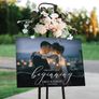 Personalised custom printed photo with text Wedding Sign Modern Wedding Sign wedding Names Sign Printed Sign Image 3