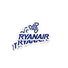 Ryanair Old Logo Glossy Stickers 2-Pack