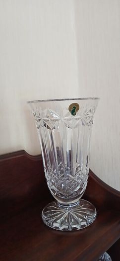 A beautiful Waterford Crystal  9in stemmed vase