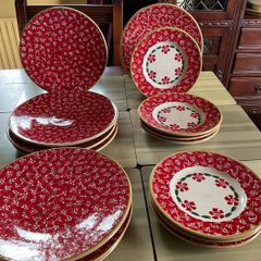 Nicholas Mosse  Red Lawn Everyday / lunch plates and dessert plates . All first quality just displayed in my dresser . Selling separately or together