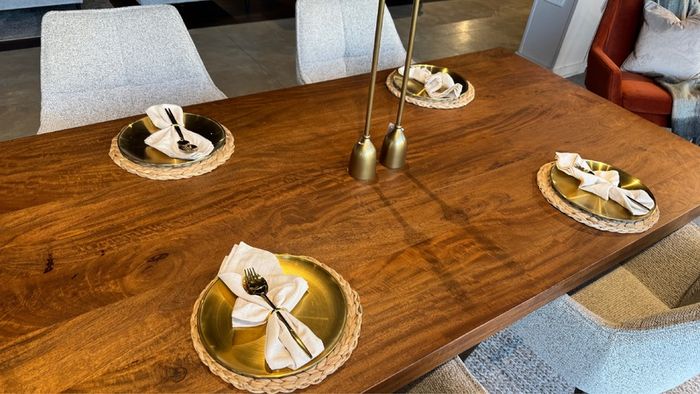 Ex Display 180cm Solid Wood Dining Table, Ex Display