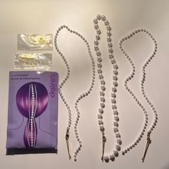 Claires Pearl Ponytail Set