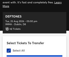 Deftones tickets 25aug @IMMA DUBKIN 8