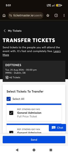 Deftones tickets 25aug @IMMA DUBKIN 8