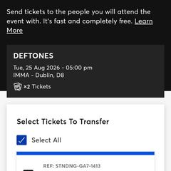 Deftones tickets 25aug @IMMA DUBKIN 8
