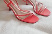 Coral Dressy Sandal/Kitten heel - Size 3