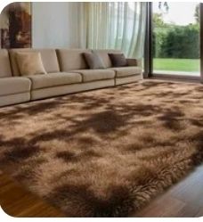 Fluffy Brown Rug  270 by 370