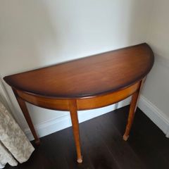 half moon table