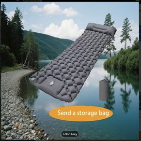 Outdoor Inflatable Sleeping Pad | 1-Minute Quick Inflation + Extra Thick Puncture-Proof | Essential for Camping / Hiking / Picnics | Lightweight Portable Foldable Moisture-Proof Mat | Must-Have Outdoor Gear for Summer Trips | Includes Matching