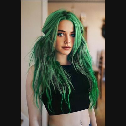 Fab Green Hair Dye - not only for Billie Eilish fans :)