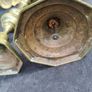 2 x Antique brass Candle Stands Image 8