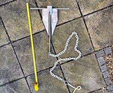 Guardian G-7 Aluminum Fluke Anchor Kit (with Chain & Rope) for RIB or small boat