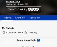 florence and the machine tickets x2