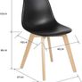 SALE SET OF 8 Dining Chairs with Solid Beech Wood Legs Image 4