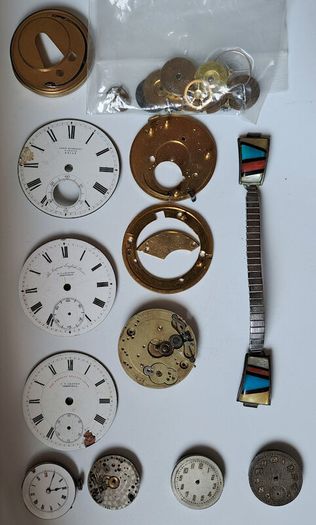 Lot of Watch Parts & Movements - See Description for Condition
