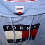 Tommy Hilfiger Blue Cable Knit Jumper Hoodie Size M Image 4