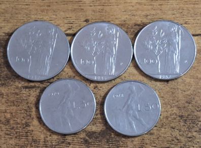 Italy, 5 Coins - free standard postage