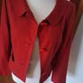 LK Bennett Short Cherry Red Jacket 12 Image 6