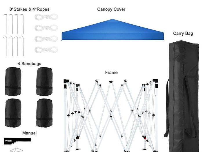 Folding Gazebo 3 x 3 m Waterproof UV Protection Gazebo Popup Garden Tent