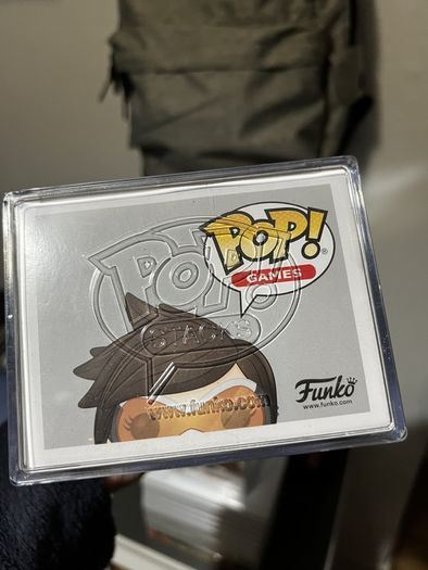 New: Funko Pop: Overwatch #92 Tracer (Posh, 2017, ThinkGeek Excl.) + Funko Pop Stacks Protector