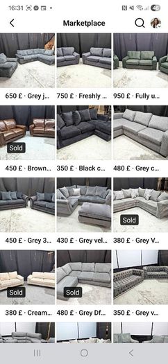 Second hand fully refurbished sofas for sale.