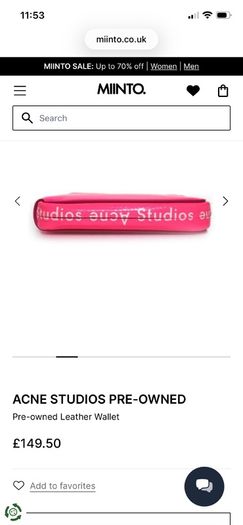 Acne Studios Kei Leather Zip-around Wallet