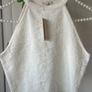top Bnwt size 10 cream top river island Image 2