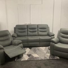 3+1+1 Meadow Micro Fabric Recliner Sofa