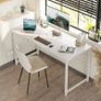 120x48 cm Desk, Small Computer Desk for Home Office, Study Office Table with Headphone Hooks for Small Space, Easy Assembly, White Image 3