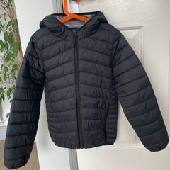 M&S Boys Black Puffer Jacket (Age 9-10)
