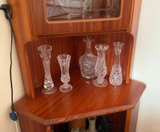 Vintage Mahogany Corner Unit