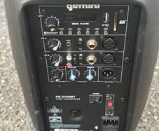 (Pair) Gemini AS-2108BT Active 8" PA Speaker with Bluetooth & Media Player