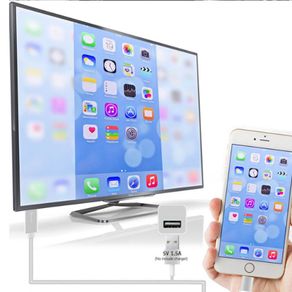 HDMI TV Adapter Cable For Apple iPhone 6S 7 5S SE