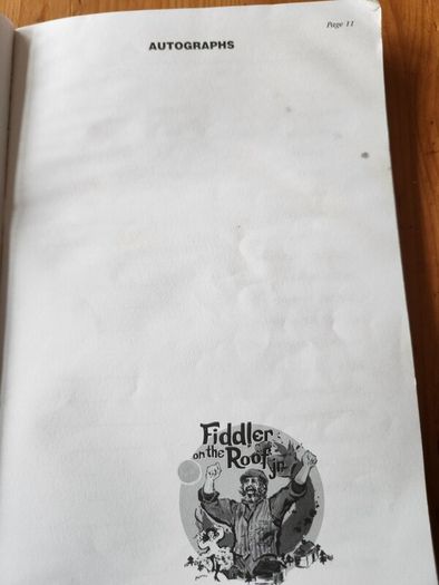 Fiddler On The  Roof. The Broadway Junior Collection.  Libretto/ Vocal Book. Large Volume Paperback In  Fair Condition.