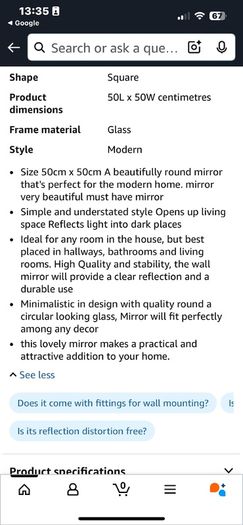 Stylish Round Mirror