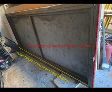 Steel security door