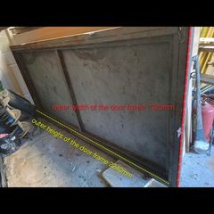 Steel security door