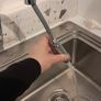 Chrome kitchen spray tap with hose Image 4